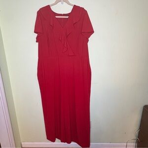 Lane Bryant Red Women's Jumpsuit with Pockets